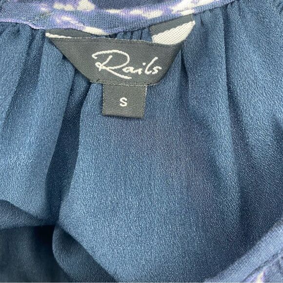 Rails Drew Tiered Tie Dye  Blue Nile Midi Dress Size S - Picture 10 of 11